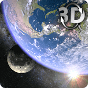Earth & Moon Gyro 3D Live Wallpaper